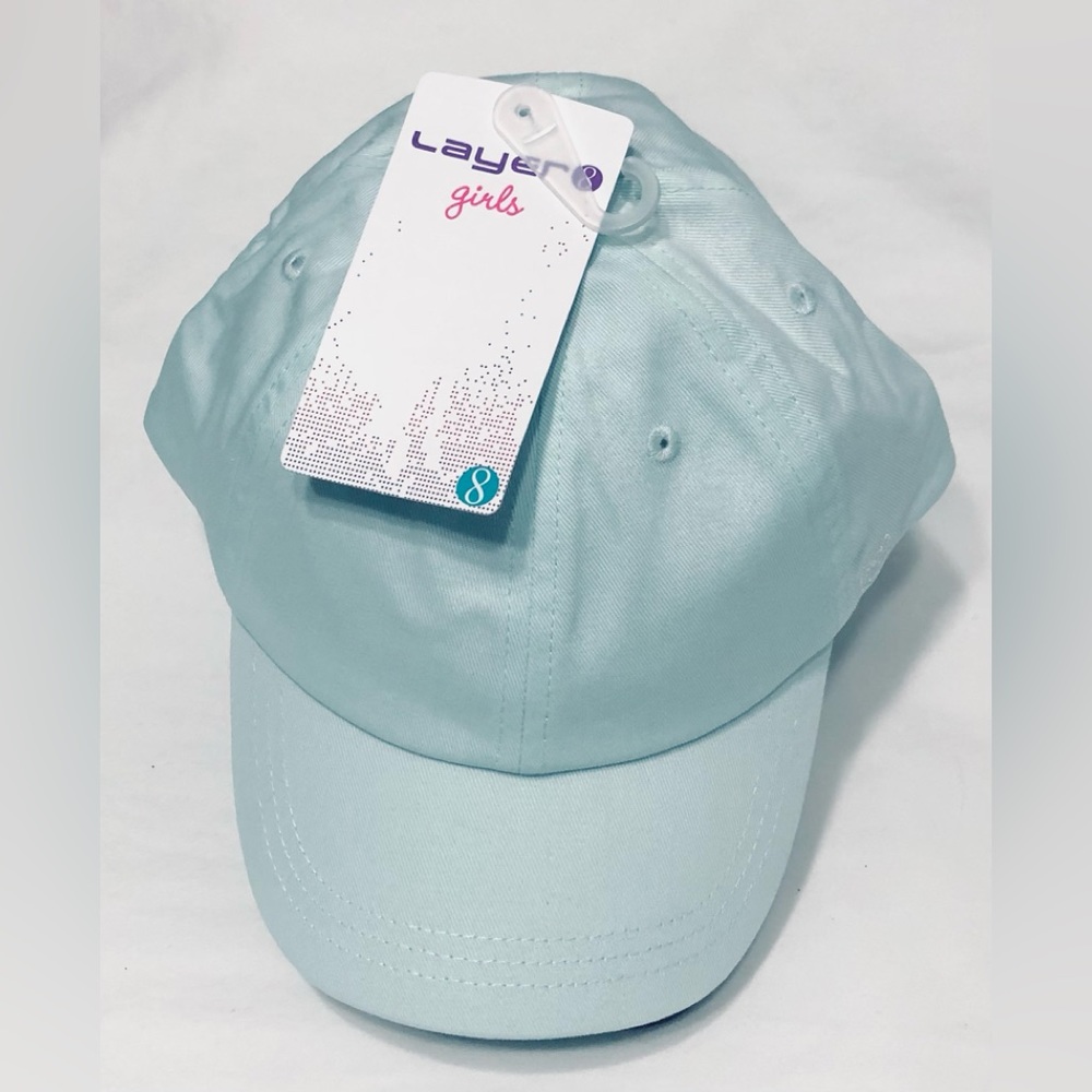 Layer 8 UPF40+ Youth Girl’s cap. Green Mint